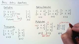 Linear Algebra - Matrix Operations