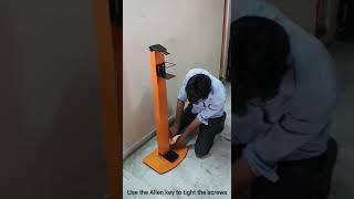 Foot operated sanitizer dispenser assembly video. Prima Automation / Prima Transformers