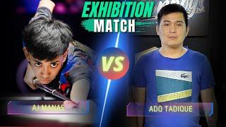 AJ MANAS VS ADO TADIQUE | EXHIBITION GAME | 10-BALL | RACE TO 17 #billiards #highlights #10ball