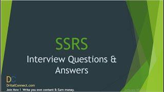 Top 50 SSRS Interview Questions & Answers for 2021