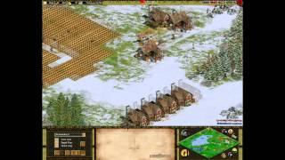 Age of Empires II - Online Commentary Battle - MrDanish177 vs. EG (1/2)