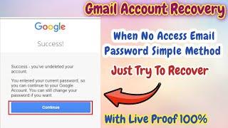 Gmail Account Recovery | How To Recover Gmail Account 2024