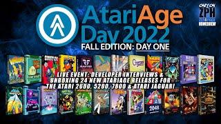 AtariAge Day Fall Edition Day One: Developer Interviews & Unboxing New 2600, 7800, 5200 Games!