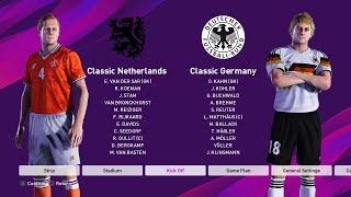 classic Netherlands vs classic Germany pes 2020 (PS4)