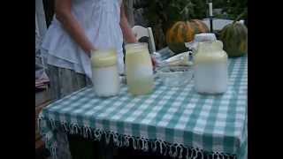 How to make thick kefir with raw milk