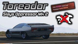 Slaying an Oppressor Mk 2 User With the Toreador in GTA Online