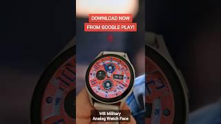 Check Out This Unique Military Style Watch Face For Wear OS Smartwatch #watchface #smartwatch #watch