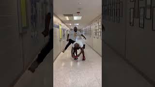 Roller Skating In A High School #TheGriffinBrothers