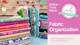 Dollar Tree Quilting Fabric Organization