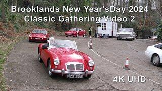 Brooklands New Year's Day 2024 Classic Gathering - Video 2 a closer look at some vehicles arriving