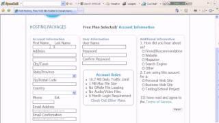 Create a brinkster free hosting.avi