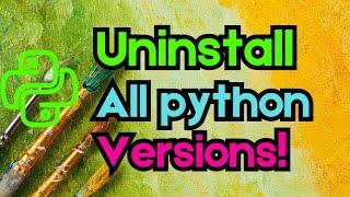 How I Uninstall all python versions form your Mac easily!