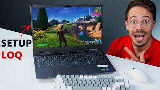 Montei um SETUP gamer com o NOTEBOOK! Lenovo LOQ RTX 2050