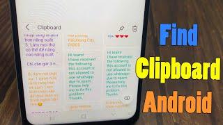 How to Find Clipboard on Android | View Clipboard on Android - EASY