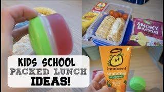 KIDS SCHOOL PACKED LUNCH IDEAS \ OCTOBER 18