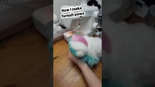 How I make fursuit paws #fursuit #fursuitmaker #tutorial #howto #fursuitpaws #fursuitpawstutorial