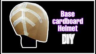 DIY- How to Make a "CARTON BASE HELMET" || FREE Templates ||