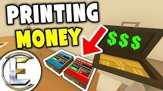 Printing Money For The Mafia - Unturned Roleplay (We Are Printing illegal Money But At What Cost)