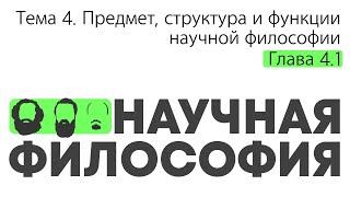 Тема 4. Предмет, структура и функции научной философии // Орлов В.В.