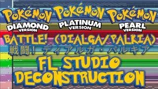 Pokémon Diamond/Pearl/Platinum - BATTLE! (PALKIA/DIALGA) - FL Studio Deconstruction