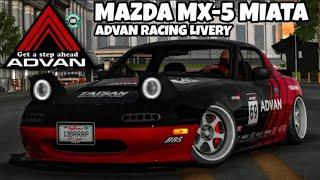 Красивый винил на Easy Mazda MX-5 Miata Advan Racing! #карпаркинг