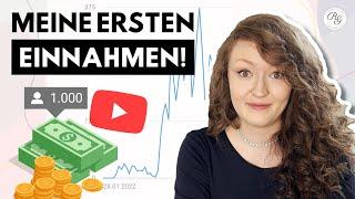 Erste YouTube Einnahmen mit 1.000 Abonennten! | Mit YouTube Geld verdienen