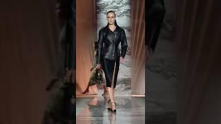 Kiki Willems walking for Roberto Cavalli FW24 | #model #runway #catwalk #fashion #shorts