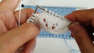 Ajurlu Baklavalar Örgü Modeli #knitting #sweter #crochet #bts #şişörgü #babyknits #battaniyemodeli