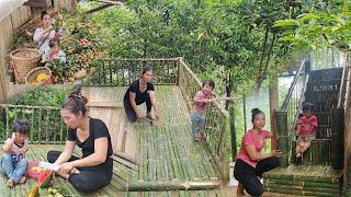 Full videos 20 days to build the house and complete the second floor balcony