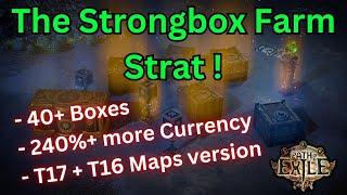 [3.25] The Strongbox Farm Strat on POE ! 40+ Boxes 240%+ More Currency ! T17 + T16 Maps version !