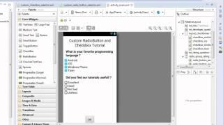 Android Tutorial : Custom RadioButton And CheckBox