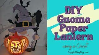 Gnome Paper Halloween Lantern