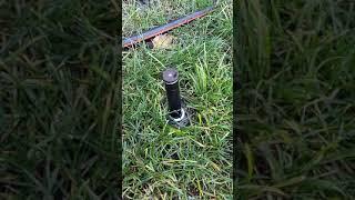 Sprinkler nozzle not functioning.