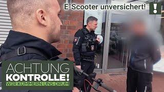 STRAFTAT!  Fahrt mit unversichertem E-Scooter wird TEUER! | Achtung Kontrolle