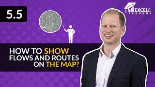 5.5 How to show flows and routes on the map? [Reporting on maps in Excel & Power BI | Free Course]