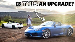 Is a Porsche Boxster really an upgrade from a Miata? DO meet your heroes!