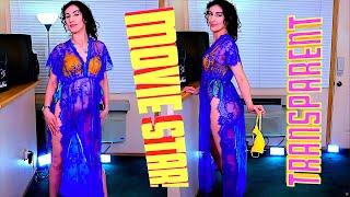 Sexy Dresses Try On Haul - No Panties, Transparent Lingerie Blue Orange Hollywood Dress