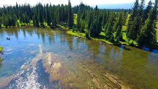 Henry Fork Snake River Drone Fly Away