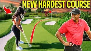 The HARDEST Mini Golf Course Ever! - Tiger Woods CRAZY Course