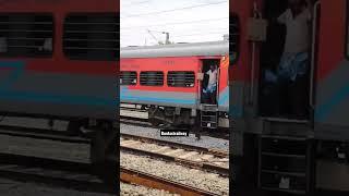 Intercity Superfast Express #Flag Exchange and Crossing  #indianrailway #likeandsubscribe #viral