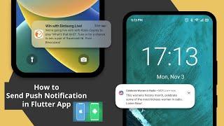 Flutter Push Notifications using Firebase Cloud Messaging FCM API | Background Foreground Terminated