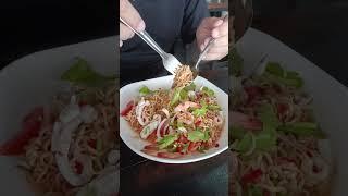 Spicy Noodle Seafood Salad, check this out! #shorts #pattaya #pattayathailand