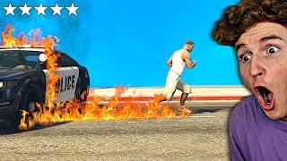 GTA 5 But Every Step Is FIRE.. (Destruction Mods)