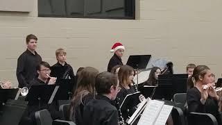 Christmas band concert (middle school kids) part 2 of 3. Рождественский концерт/средняя школа