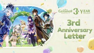 Teyvat Adventures Commemorative Video: 3rd Anniversary Letter | Genshin Impact