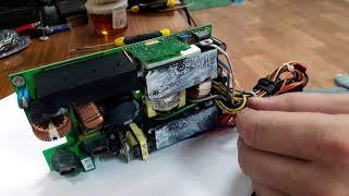 Ремонт импульсного блока питания для сервера. Repair of a switching power supply for the server.