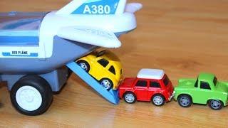 Aircraft transporting car toys Airplanes toys videos for children