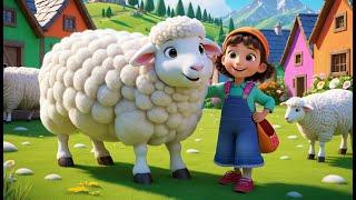 White Sheep, Fluffy and Fat | Cute Sheep Nursery Rhyme for Toddlers | Fun Animal Song for Kids