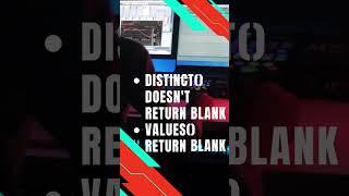 Difference between Distinct() & Values() in Power BI #shorts #powerbi #distinct #value #dax