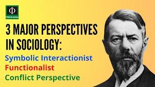 Three Major Perspectives in Sociology Symbolic Interactionist Functionalist and Conflict Perspective